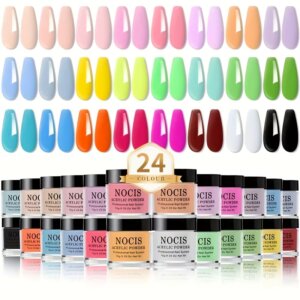 24 Color Acrylic Nail Powder Set, Acrylic Powder Set, Nail DIY Art Design, Youdaoplaceholder0 Nail Art 3D Nail Sculpture French