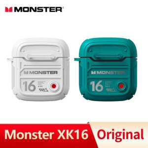 Monster Original XKT16 TWS Earphones Wireless Bluetooth 5.3 Earbuds Sport Gamer Headphones Noise Reduction Headset With Mic