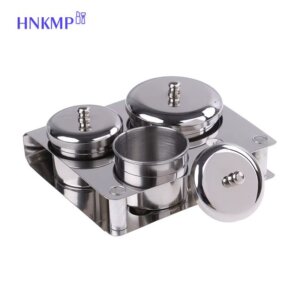 3Pcs/set Stainless Dappen Dish Cups Salon Manicure Acrylic Powder Liquid Container Organizer Tray Dappen Dish Nail Art Tools