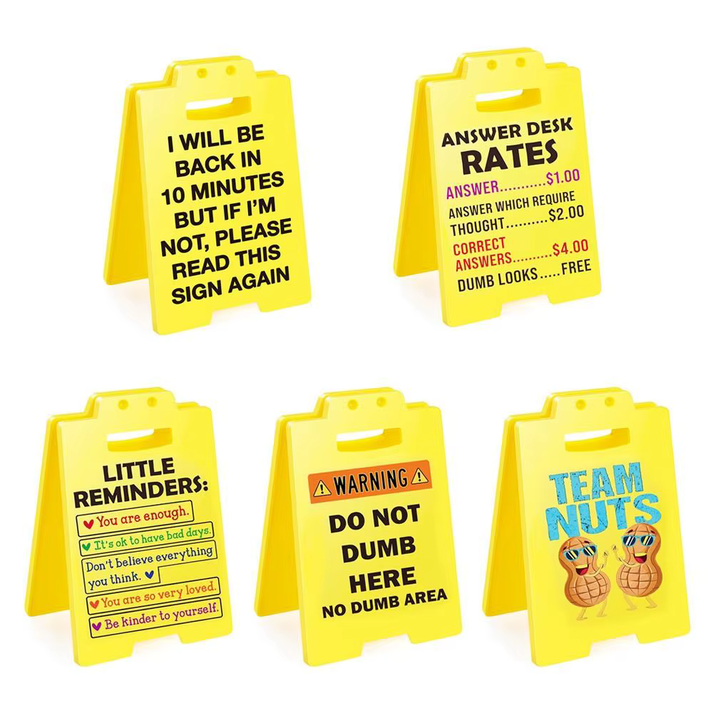 New Multifunctional Office Signage Acrylic Yellow Funny Office Decor Office Decorations for Home Decor