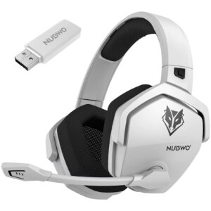 NUBWO G06 2.4G Dual Wireless Gaming Headset 5ms Low Latency 7.1 Surround ENC Mic For PC PS4 PS5 Gaming Bluetooth Headphones