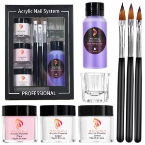 Crystal Powder Set Nail Acrylic Powder and Liquid Monomer Nails Art Decoration For Manicure Crystal Nail Glitter 3D Nail Tools