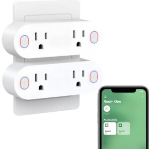 Smart Plug Us Standard WiFi Plug Compatible with Apple Homekit Siri Timer and Group Control Home WiFi Outlet No HUB Required