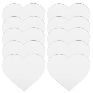 Acrylic Heart Shaped Sheet Heart Sign For Wedding Decoration Sign, Reception Event Party Table Drawing, Printing, Craft Diy