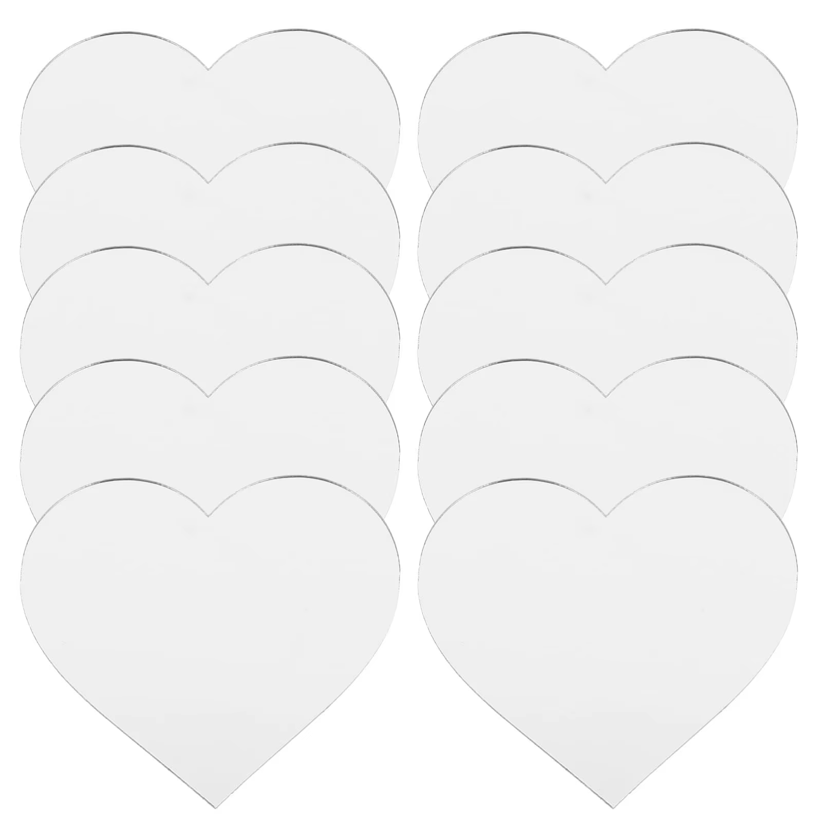 Acrylic Heart Shaped Sheet Heart Sign For Wedding Decoration Sign, Reception Event Party Table Drawing, Printing, Craft Diy