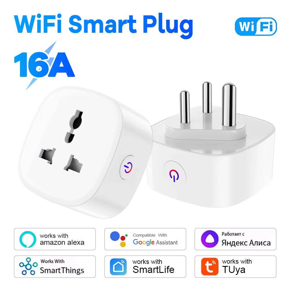 Tuya South Africa Plug Smart Plug 16A 20A Power Monitor Socket with Timer Alexa Google Voice Control Group Control App Remote