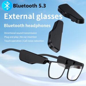 External Glasses Bluetooth Headphones Wireless Air Conduction Stereo Headset ENC Noise Reduction Handsfree Call Touch Operation