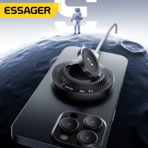 Essager 15W Magnetic Wireless Charger Fast Charging Stand Phone Charger For iPhone 16 15 14 13 Samsung Xiaomi Huawei iWatch