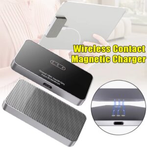 Aluminum Alloy Wireless Contact Magnetic Charger 18W Fast Charging Smart Connector Charger for iPad Pro 11 / 12 / 13 inches