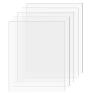 5pcs Blank Clear Acrylic Sheet Transparent plexiglass Plate Picture Frame Project Display Painting 2mm Thickness