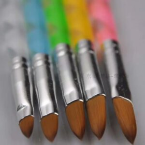 Hot Sale High Quality 5 Pcs Fashion Acrylic UV Gel Nail Art Builder Brush Pen Set Nail Art Painting Drawing Brush Manicure Tools
