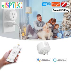 Tuya Zigbee Smart Socket US Plug 10A Timing Function Smart Life App WiFi Outlets Works With Alexa Google