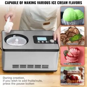 Enjoy Fresh Homemade Treats Anytime with the SucceBuy Automatic Ice Cream Maker
