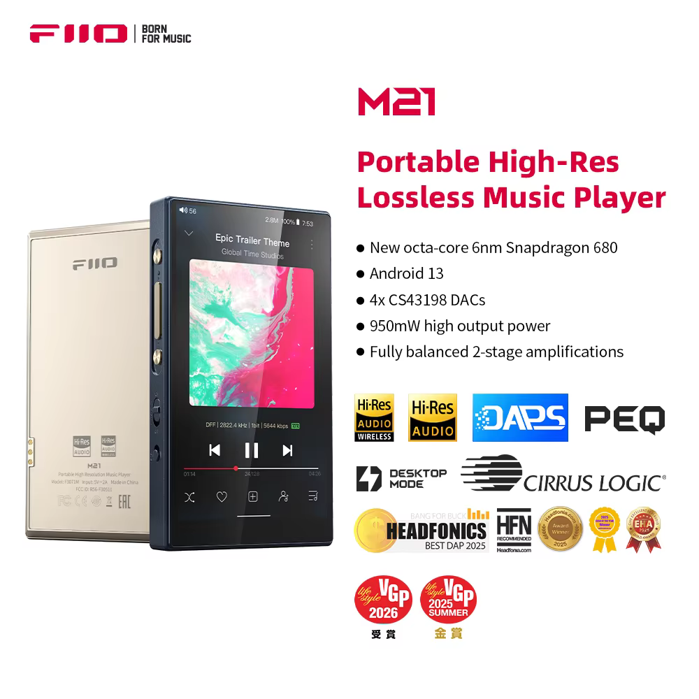 Get Flagship Quad-DAC Audio Power on a Budget with FiiO M21
