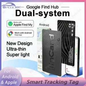 Wallet Tracking Card Ultra-thin GPS Location For Android Google Find Hub Smart Anti-loss Tag For Apple System Luggage Key Finder