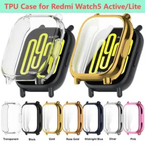 Plating Case For Redmi Watch 5 Active Lite Smart Strap Soft Protector Shell Bumper Protective Cover For Xiaomi Watch Accessoress