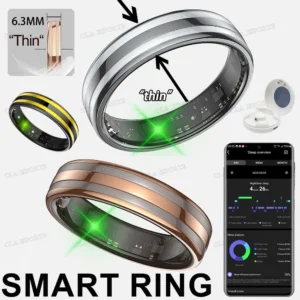 Gesture Sensing Smart Ring Outdoor Waterproof Smartring Real HRV Monitoring Heart Rate Blood Oxygen Health Monitor Sports Rings