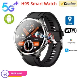 H99 Smart Watch 5G LTE Android 10.0 190° Rotary Camera insert Sim Card Google Play App Download GPS WIFI Heart Rate Smartwatch