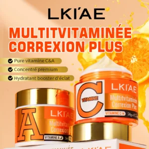 LKIAE Vitamins C, Vitamins A Whitening Face Cream, Reduce Dark Spots, Clean Skin, Day and Night Facial Cream For All Skin Types