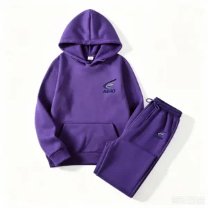 Autumn and Winter Women's Street Style Hooded Sweatshirt Loose Long-sleeved Pants Fitness Home Two-piece Set