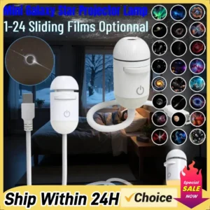 Galaxy Starry Sky Night Light Projector 360° Adjustable Brightness LED Galaxy Projector Night Light for Bedroom Room Wall Decor