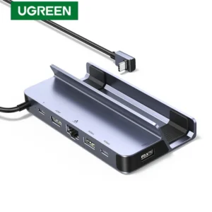 UGREEN Steam Deck Dock 6-in-1 USB C Docking Station with 4K 60Hz HD-MI Gigabit Ethernet PD 100W Charging Steam Deck Stand