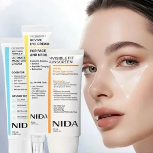 NIDA Collagen Ultimate Moisturizing Cream SPF 50 Sunscreen Retinal Eye Cream Wrinkle Reduction Antioxidant Nourishing Soothing